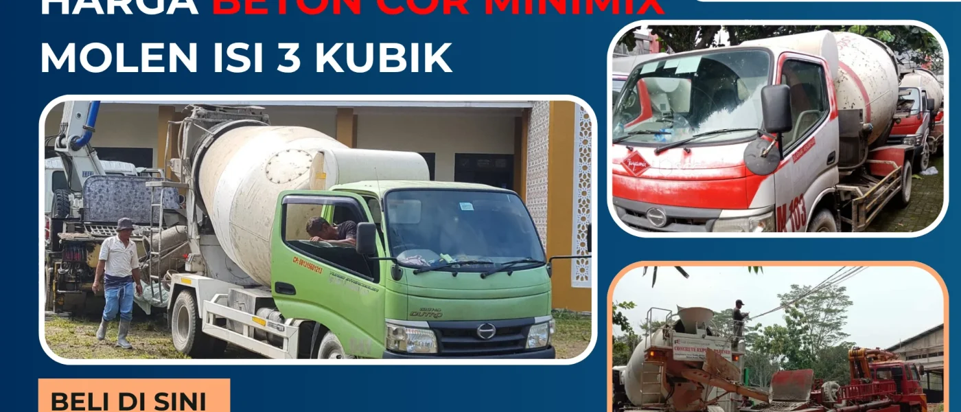 Harga Beton Cor Minimix Molen Isi 3 Kubik