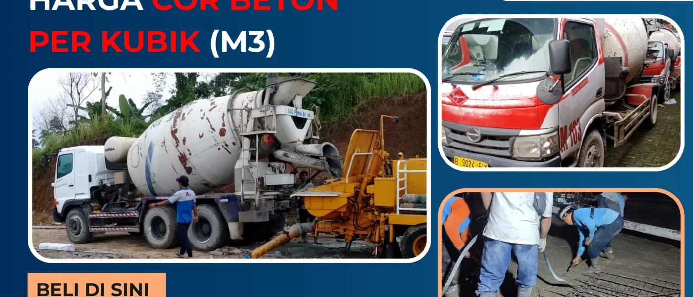 Harga Cor Beton Per Kubik (m3)