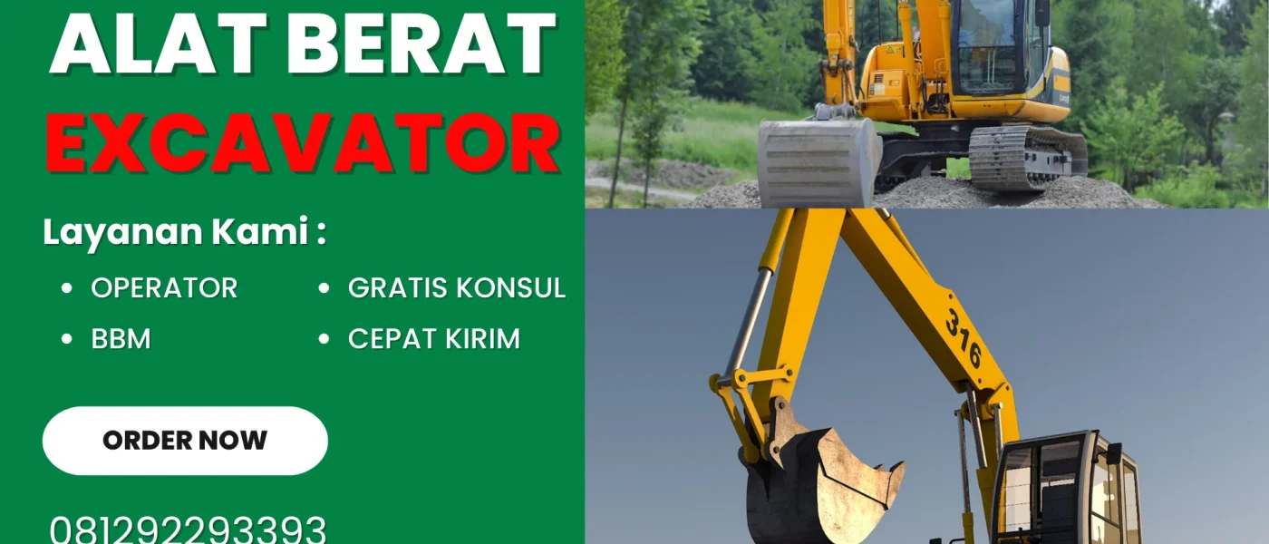 HARGA SEWA EXCAVATOR TERDEKAT