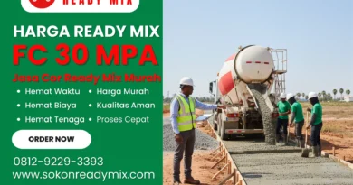 Harga Beton Ready Mix FC 30 Mpa