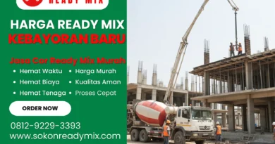 Harga Readymix Kebayoran Baru, Jakarta Selatan Per Kubik